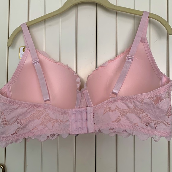 Adrienne Vitamin Full Figure Pink Lace Underwire Bra
NET - Picture 2 of 8